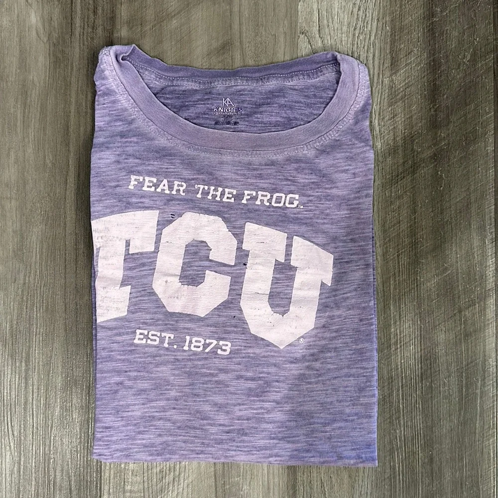 TCU Fear the Frog Distressed Tee